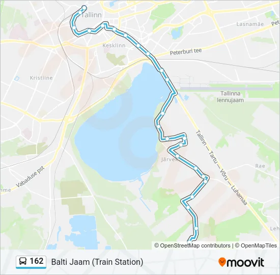 162 Bus Line Map