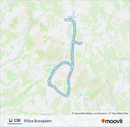 23B Bus Line Map