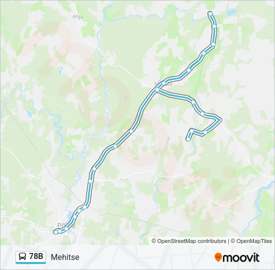 78B Bus Line Map