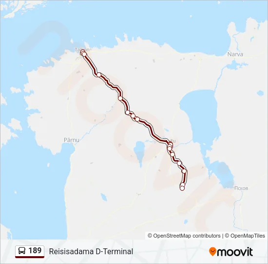 189 Bus Line Map