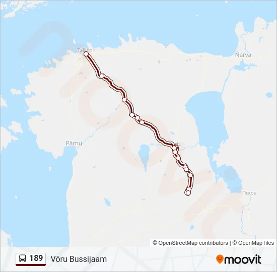 189 Bus Line Map