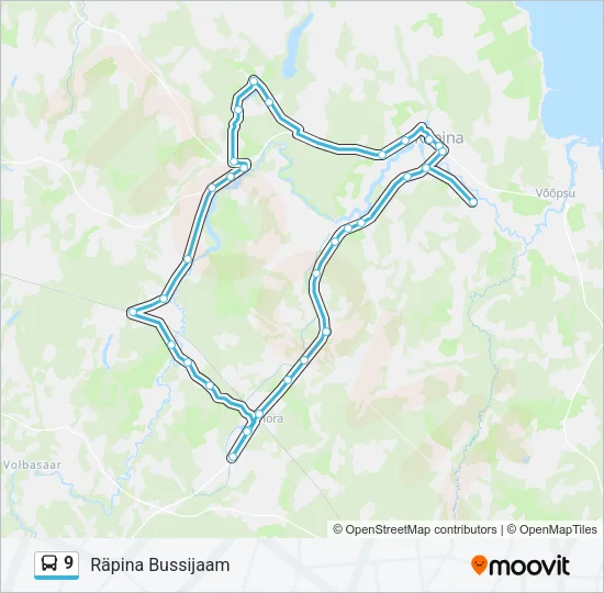 9 Bus Line Map