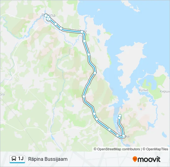 1J Bus Line Map