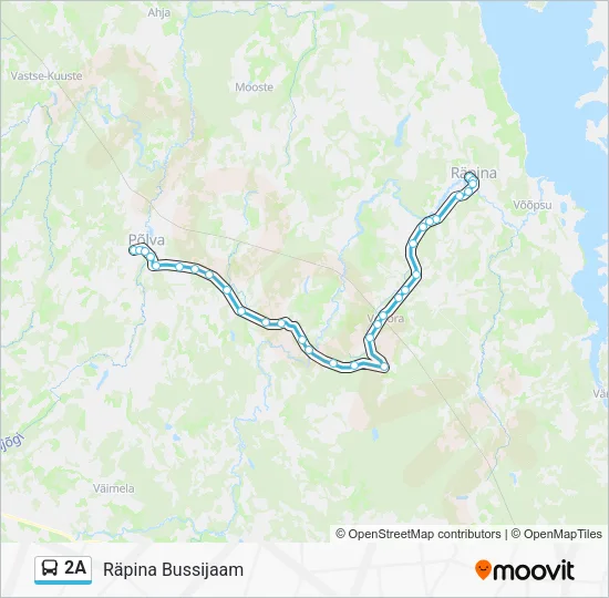 Автобус 2A: карта маршрута