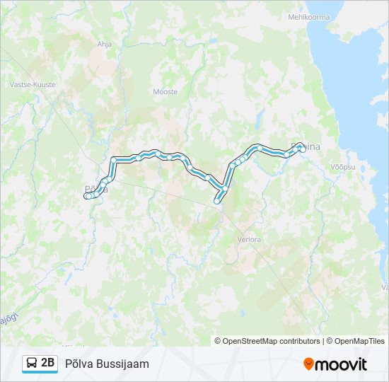 2B bus Line Map