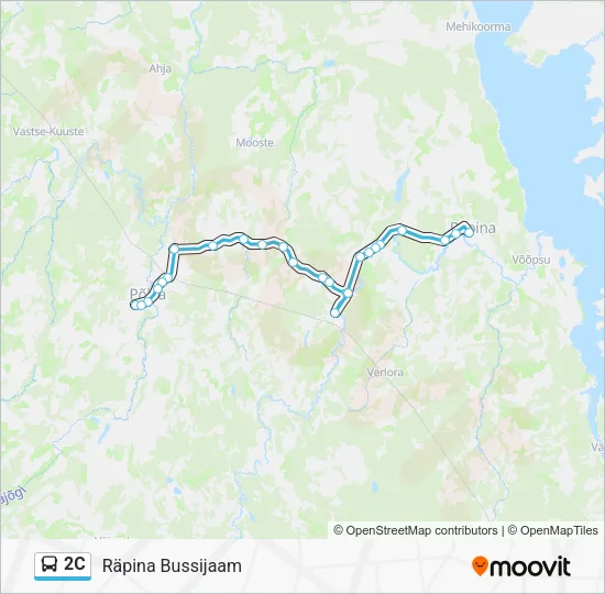 Автобус 2C: карта маршрута