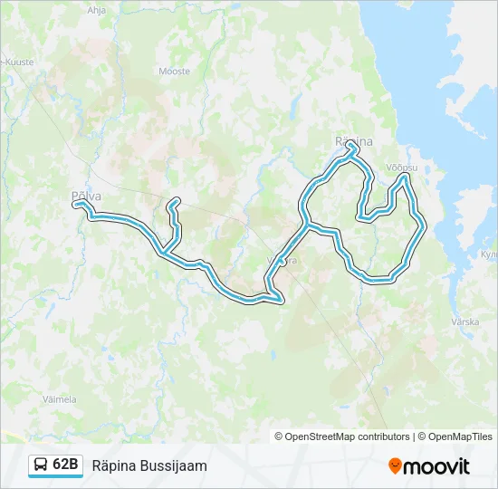 62B Bus Line Map