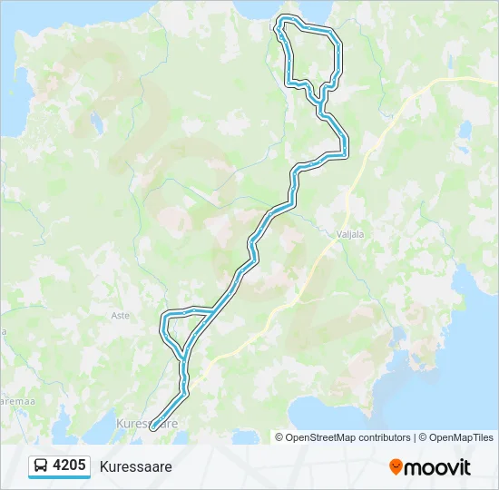 4205 Bus Line Map