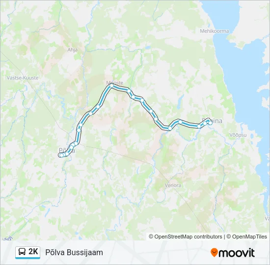 2K Bus Line Map