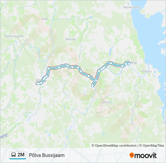 2M Bus Line Map