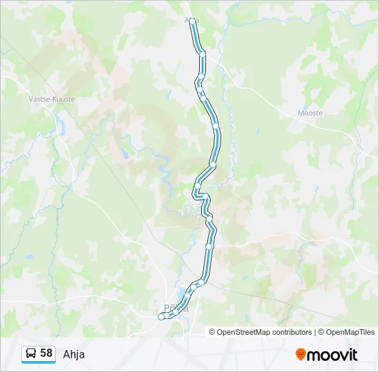 58 Bus Line Map