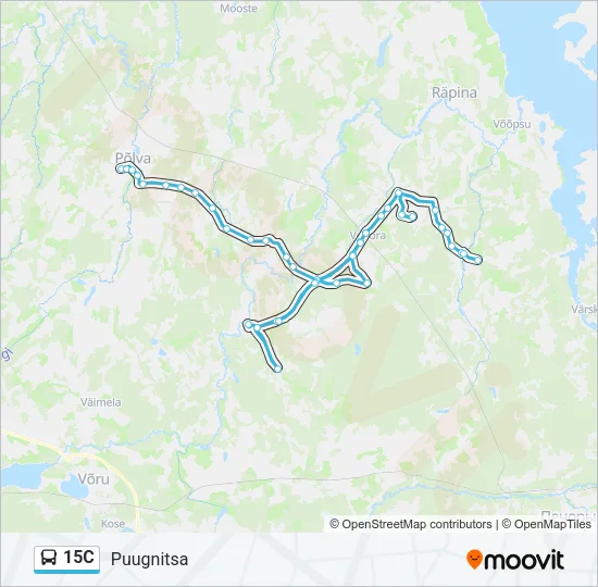 15C Bus Line Map