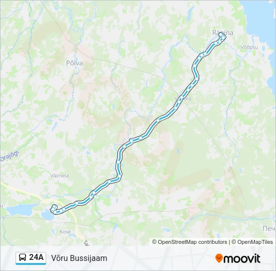 24A Bus Line Map