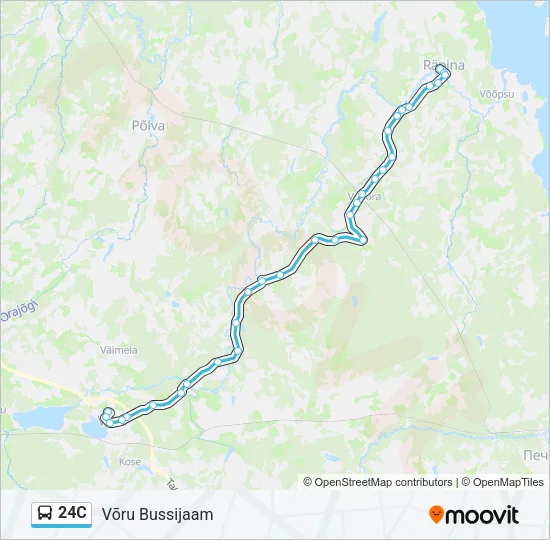 24C Bus Line Map