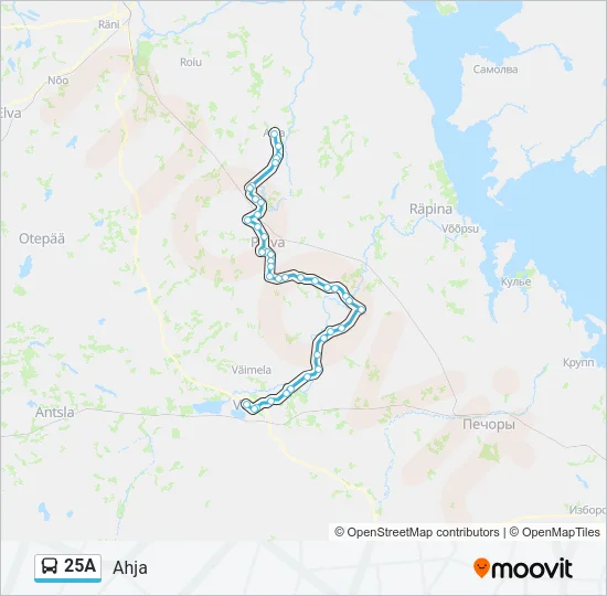 25A Bus Line Map