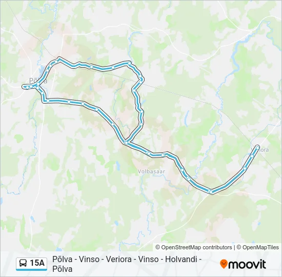 15A Bus Line Map