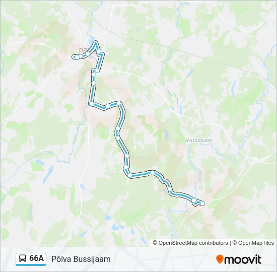 66A Bus Line Map