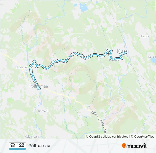 122 Bus Line Map