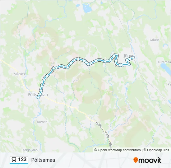 123 Bus Line Map