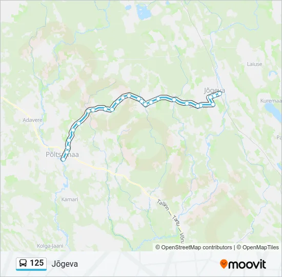 125 Bus Line Map