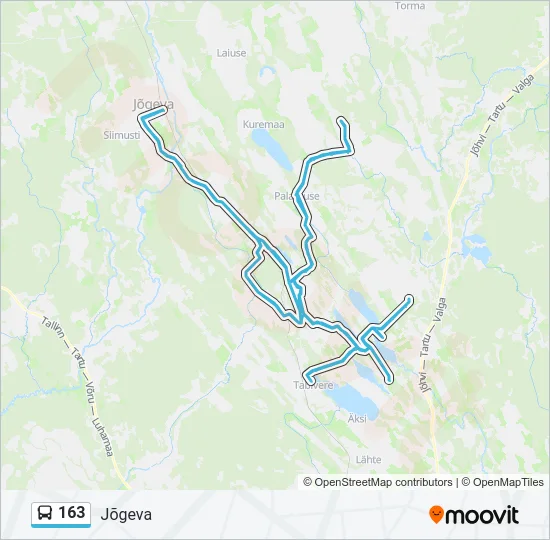 163 Bus Line Map