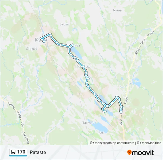 170 Bus Line Map