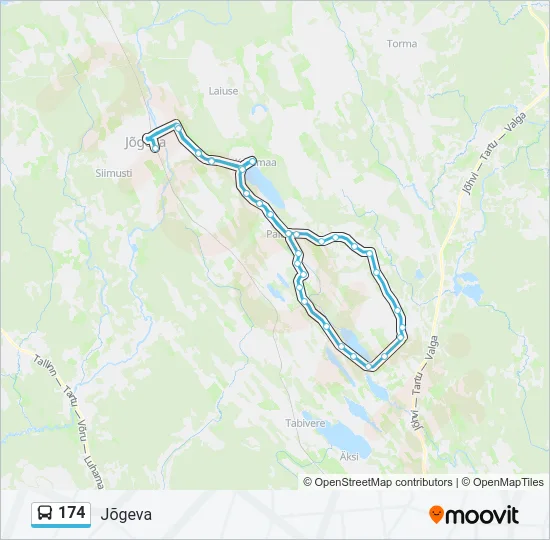 174 Bus Line Map