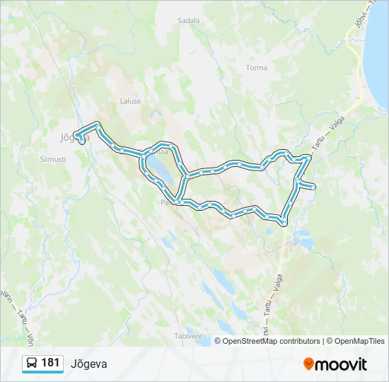 181 Bus Line Map