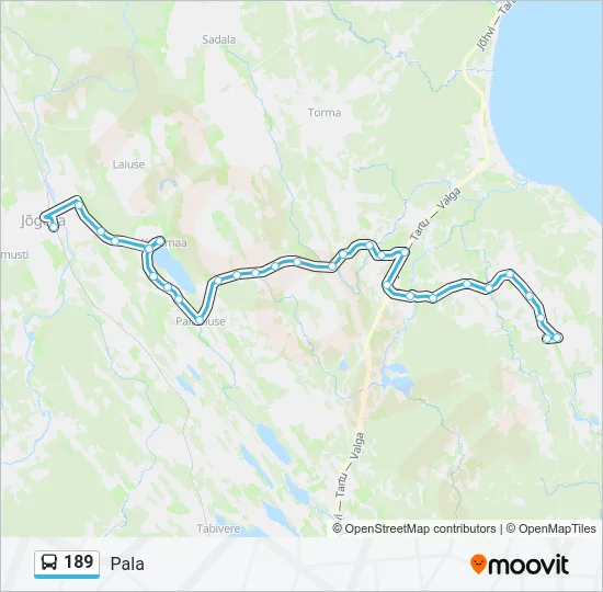 189 Bus Line Map