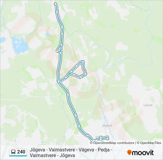 240 Bus Line Map
