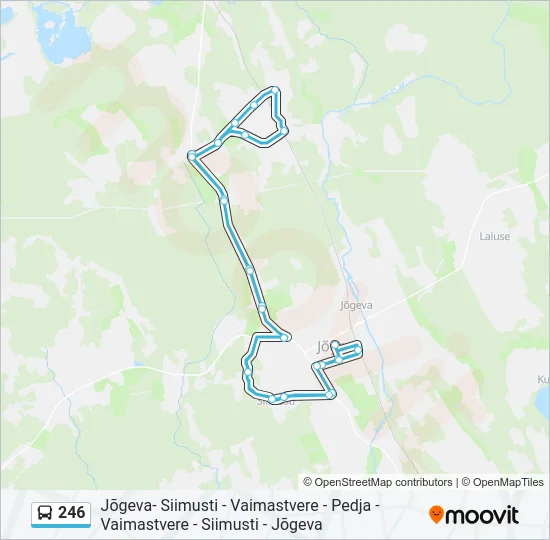 246 Bus Line Map