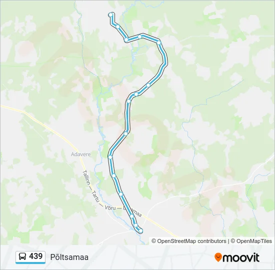 439 Bus Line Map