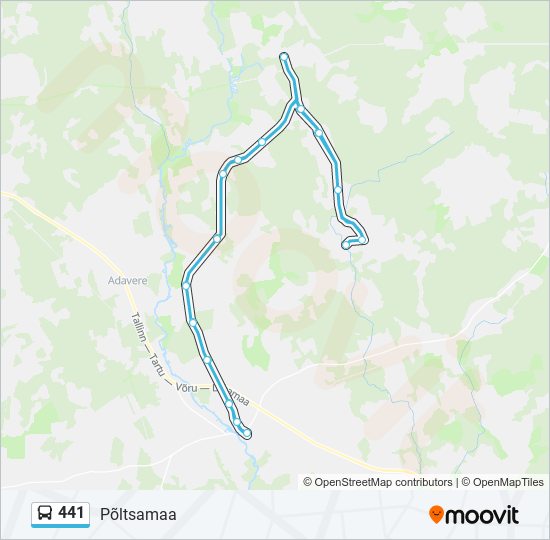 441 bus Line Map