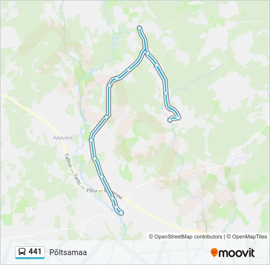 441 Bus Line Map