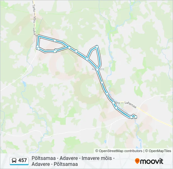 457 Bus Line Map