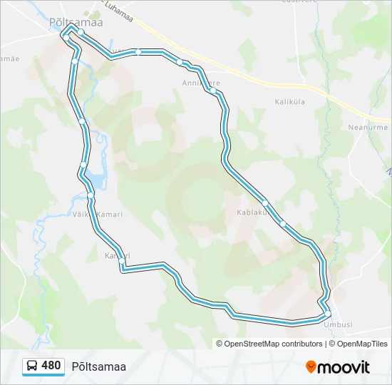 480 Bus Line Map
