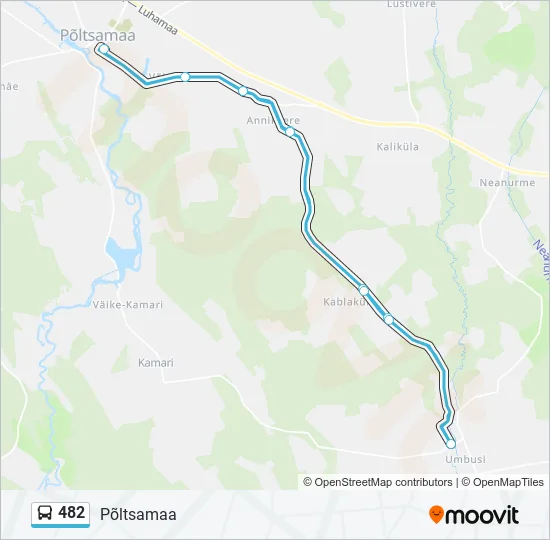 482 Bus Line Map