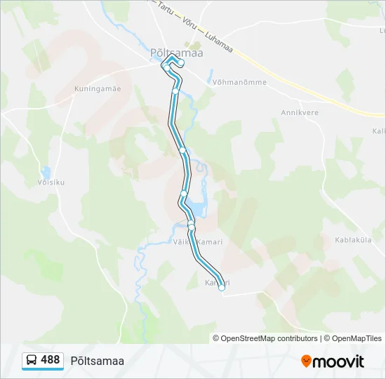 488 Bus Line Map