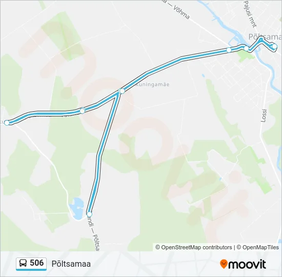 506 Bus Line Map