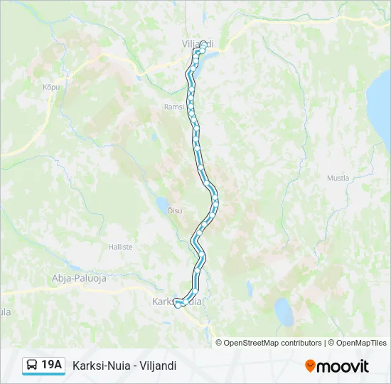 19A Bus Line Map