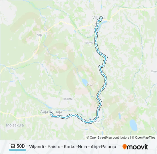 50D Bus Line Map