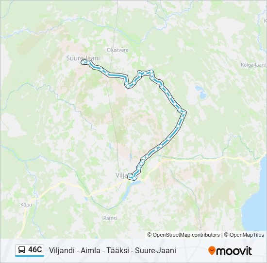 46c Route: Schedules, Stops & Maps - Suure-Jaani (Updated)