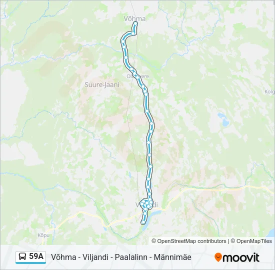 59A Bus Line Map