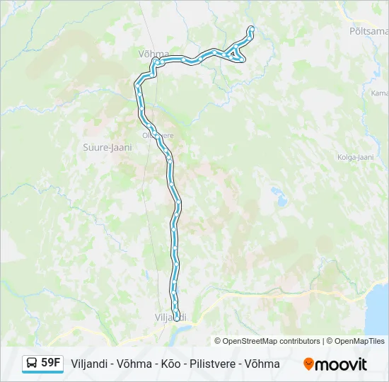 59F Bus Line Map