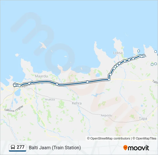 277 Bus Line Map