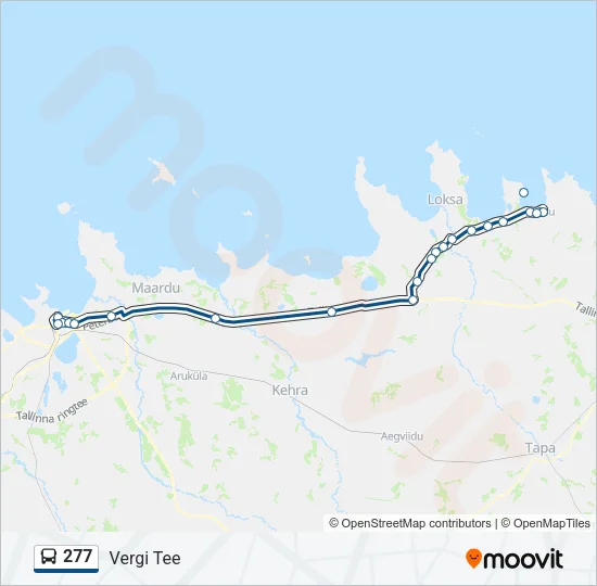 277 Bus Line Map