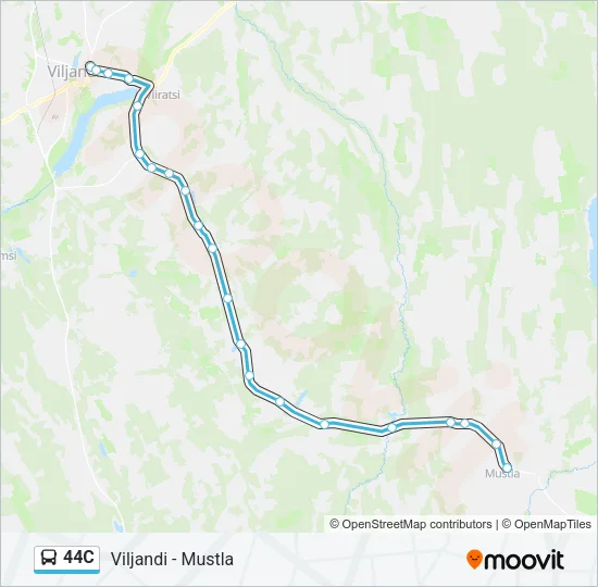 Автобус 44C: карта маршрута