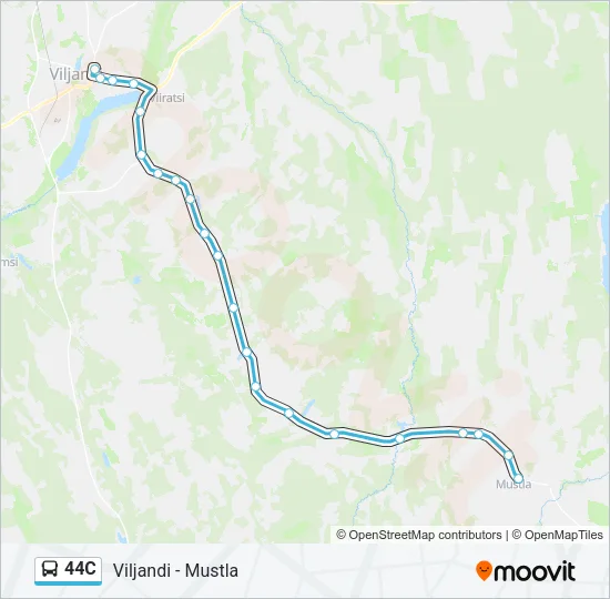 Автобус 44C: карта маршрута