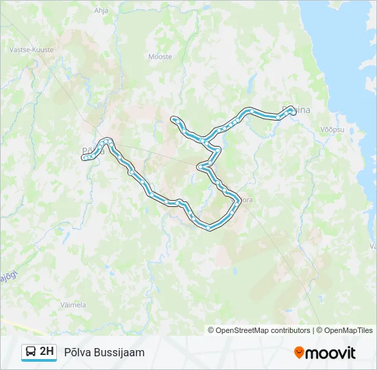 2H Bus Line Map