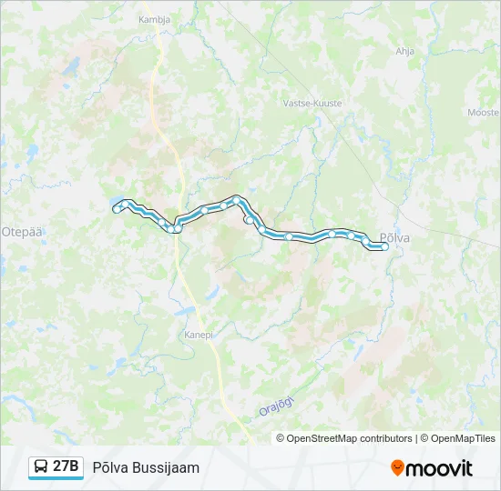 27B Bus Line Map